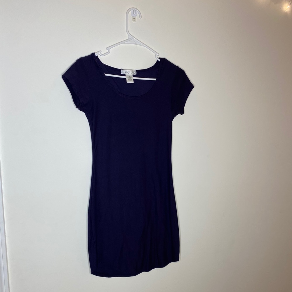 Navy Blue T-Shirt Dress